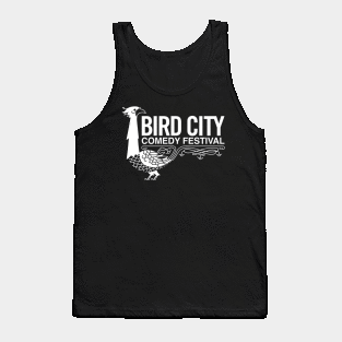 Old School White Logo Tank Top